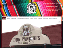 Tablet Screenshot of donpanchostexmexcafe.com